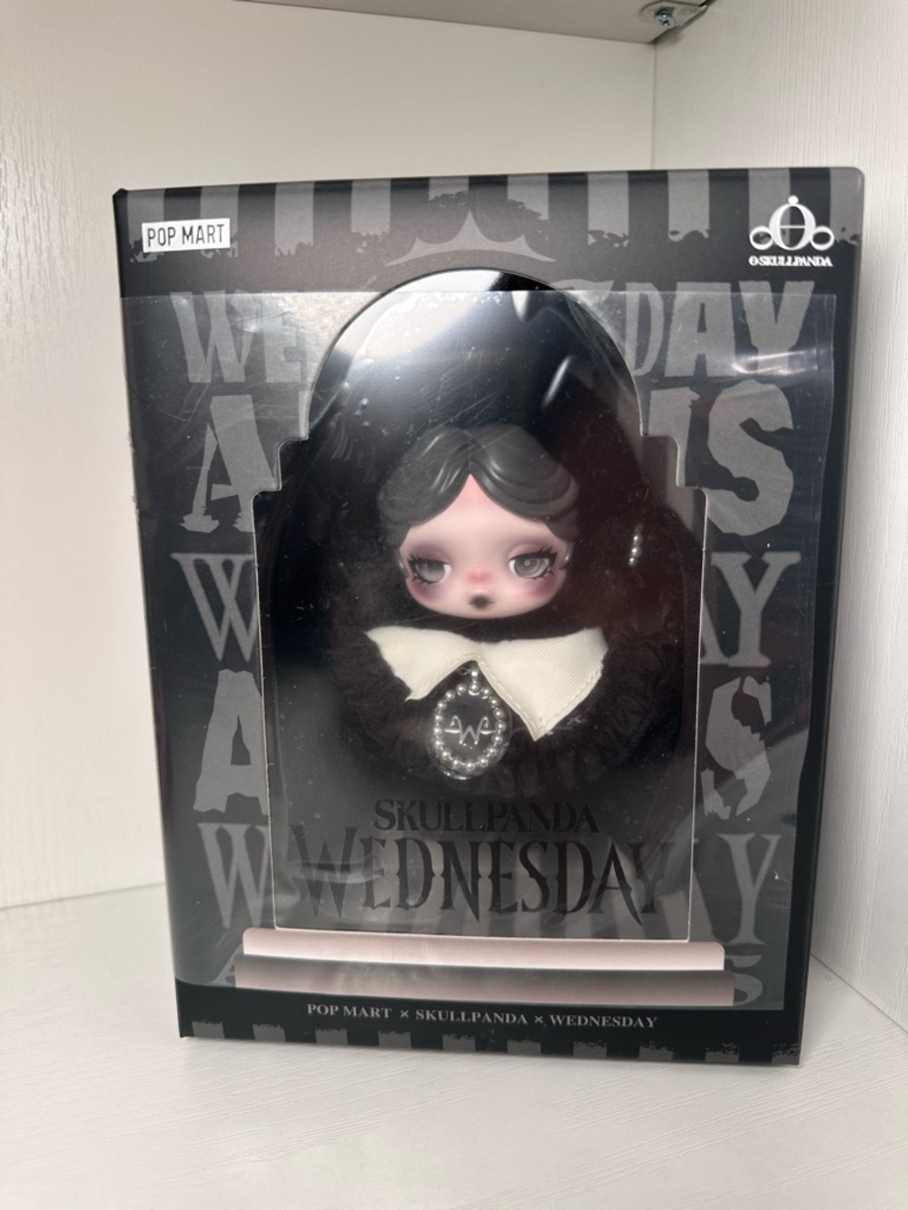 Skullpanda Wednesday Plush Pendant